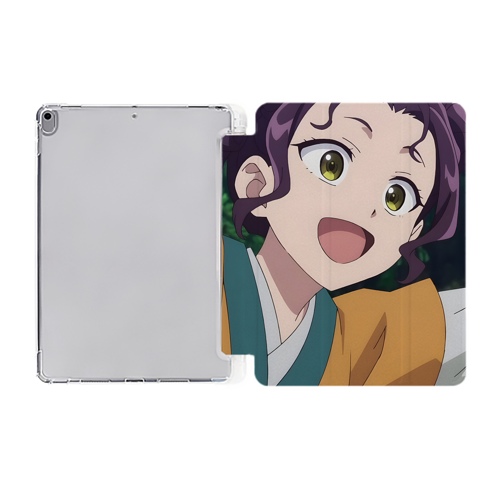 （画像用） 薬屋のひとりごと The Apothecary Diaries IPad ケース ペン収納付き 三つ折りスタンド PUレザー×シリコン 対応機種9.5/10.5/10.9インチ